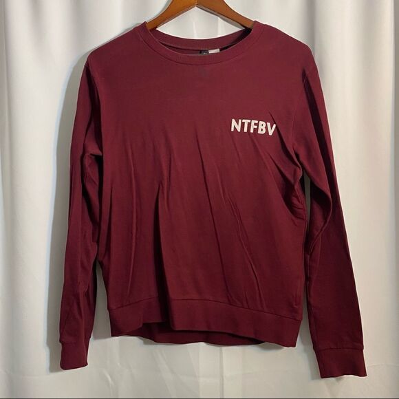 H&M No Time For Bad Vibes Long sleeve Top - Picture 2 of 3